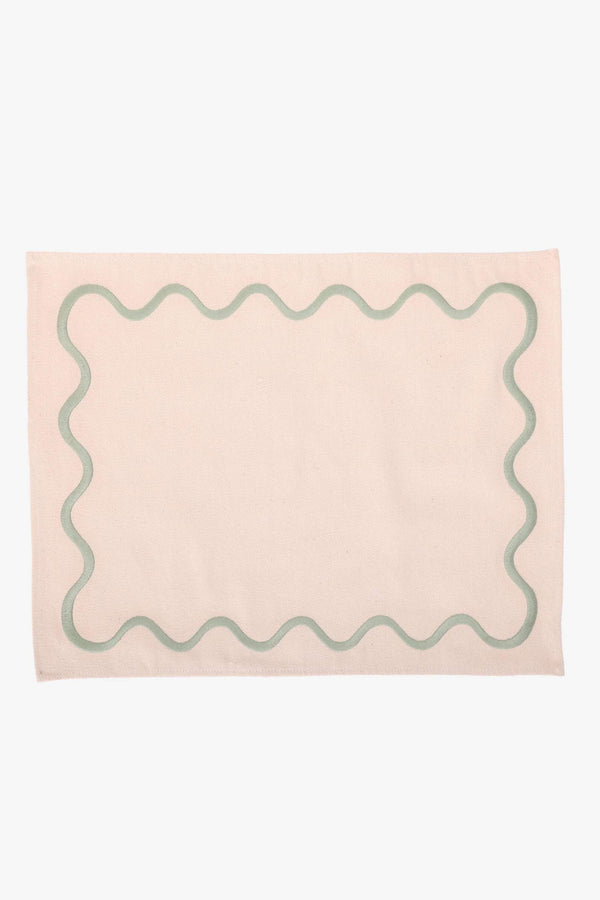Placemat with Wiggle Pattern - Carina Home