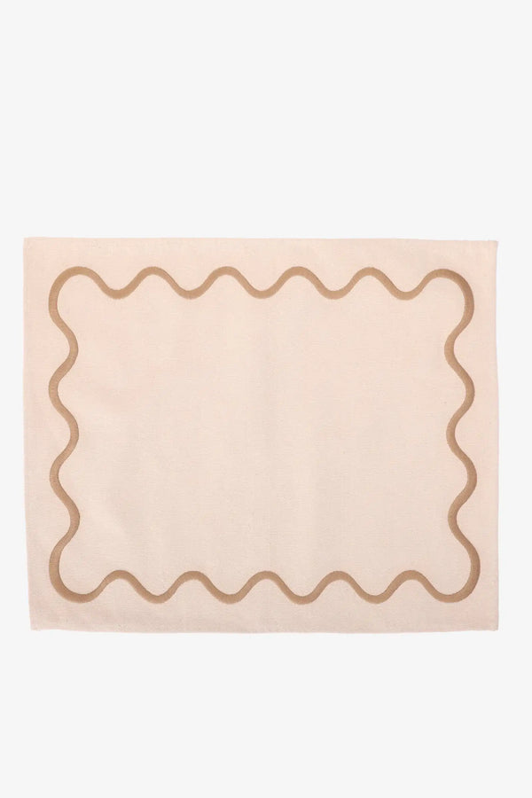Placemat with Wiggle Pattern - Carina Home