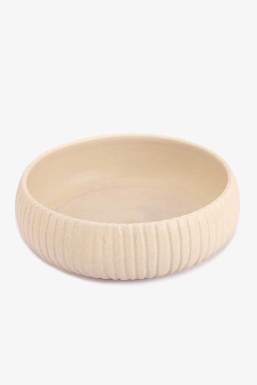 Ribbed Pottery Dish