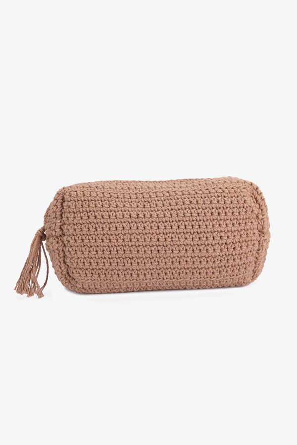 Large Braided Crochet Pouch