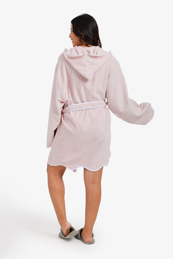 Hooded Contrast Bath Robe
