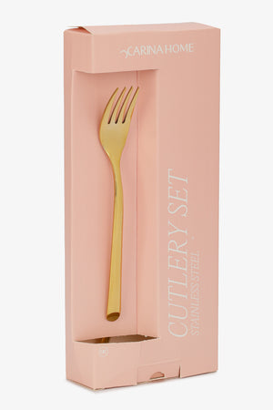 Golden Small Fork Set (Pack of 6)