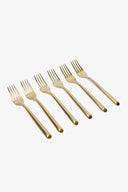 Golden Fork Set (Pack of 6)