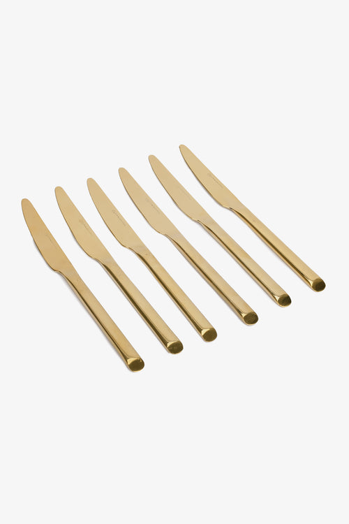 Golden Knife Set (Pack of 6)