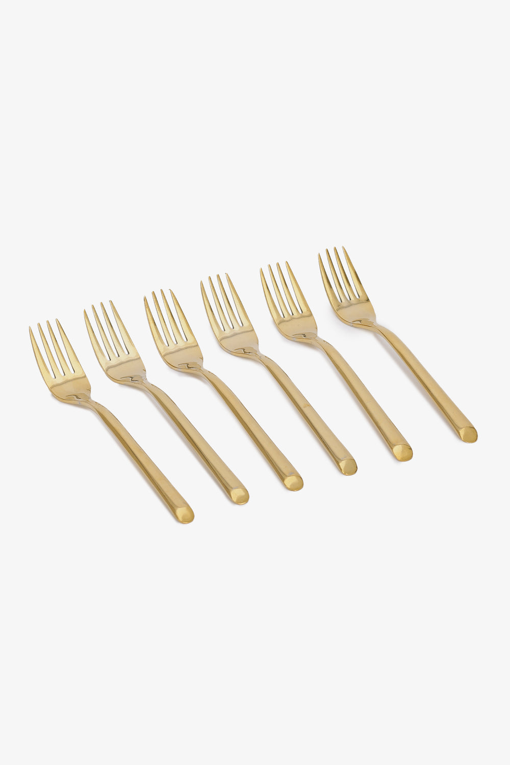 Golden Small Fork Set (Pack of 6)