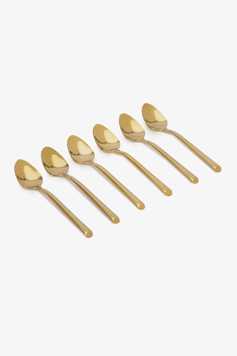Golden Tea Spoon Set (Pack of 6)