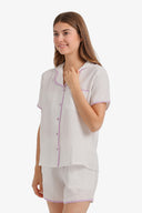 Scalloped Crinkle Short Pyjama