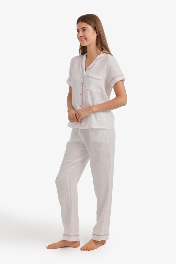 Scalloped Crinkle Pyjama
