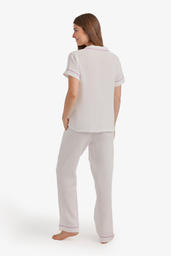 Scalloped Crinkle Pyjama