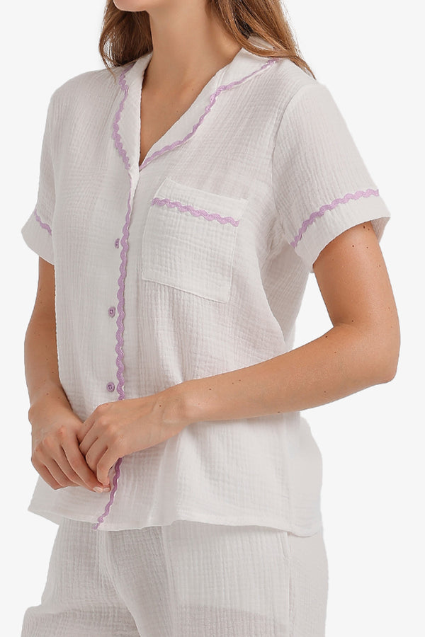 Scalloped Crinkle Pyjama