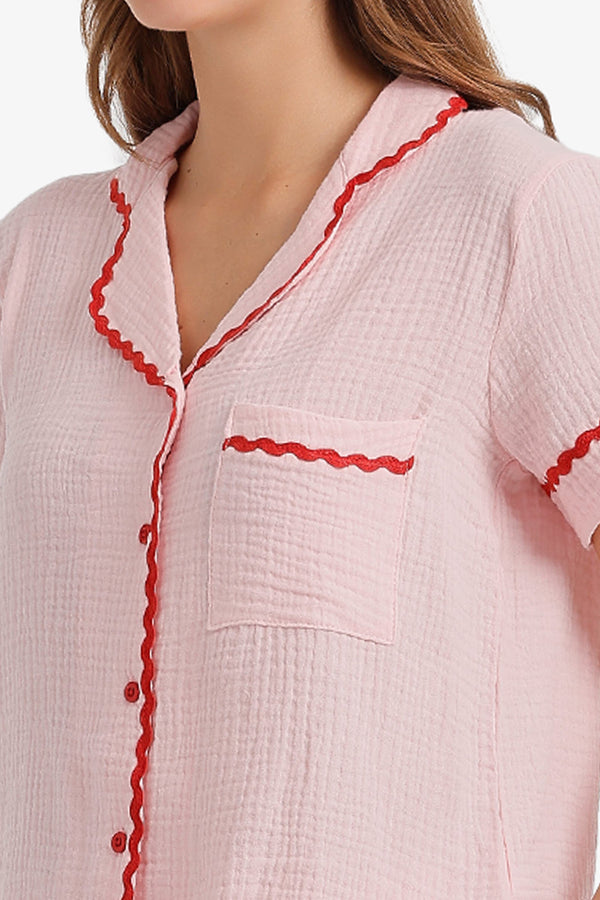 Scalloped Crinkle Pyjama