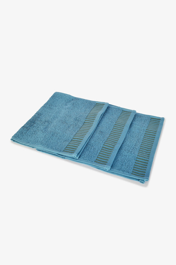 Striped Border Towels (Pack of 3)