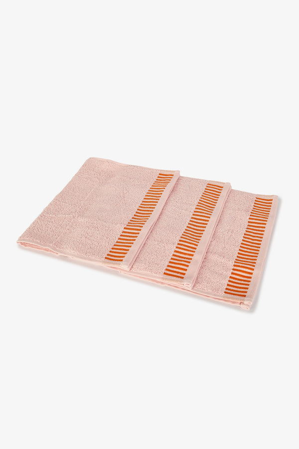 Striped Border Towels (Pack of 3)