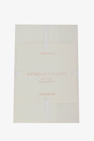 Percale Fitted Super King Bedsheet (TC200)