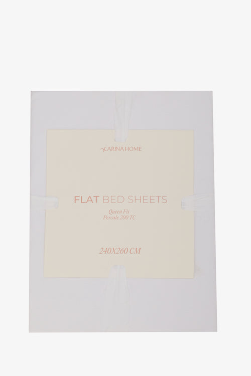 Percale Flat Queen Bedsheet (TC200)