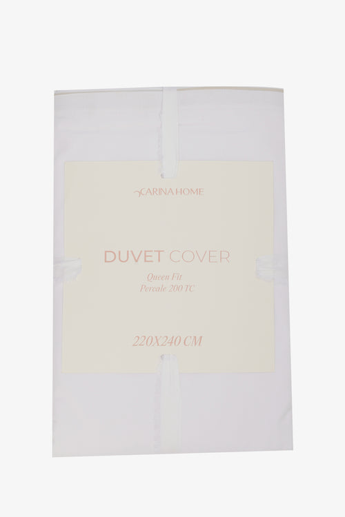 Percale Queen Fit Duvet Cover (TC200)