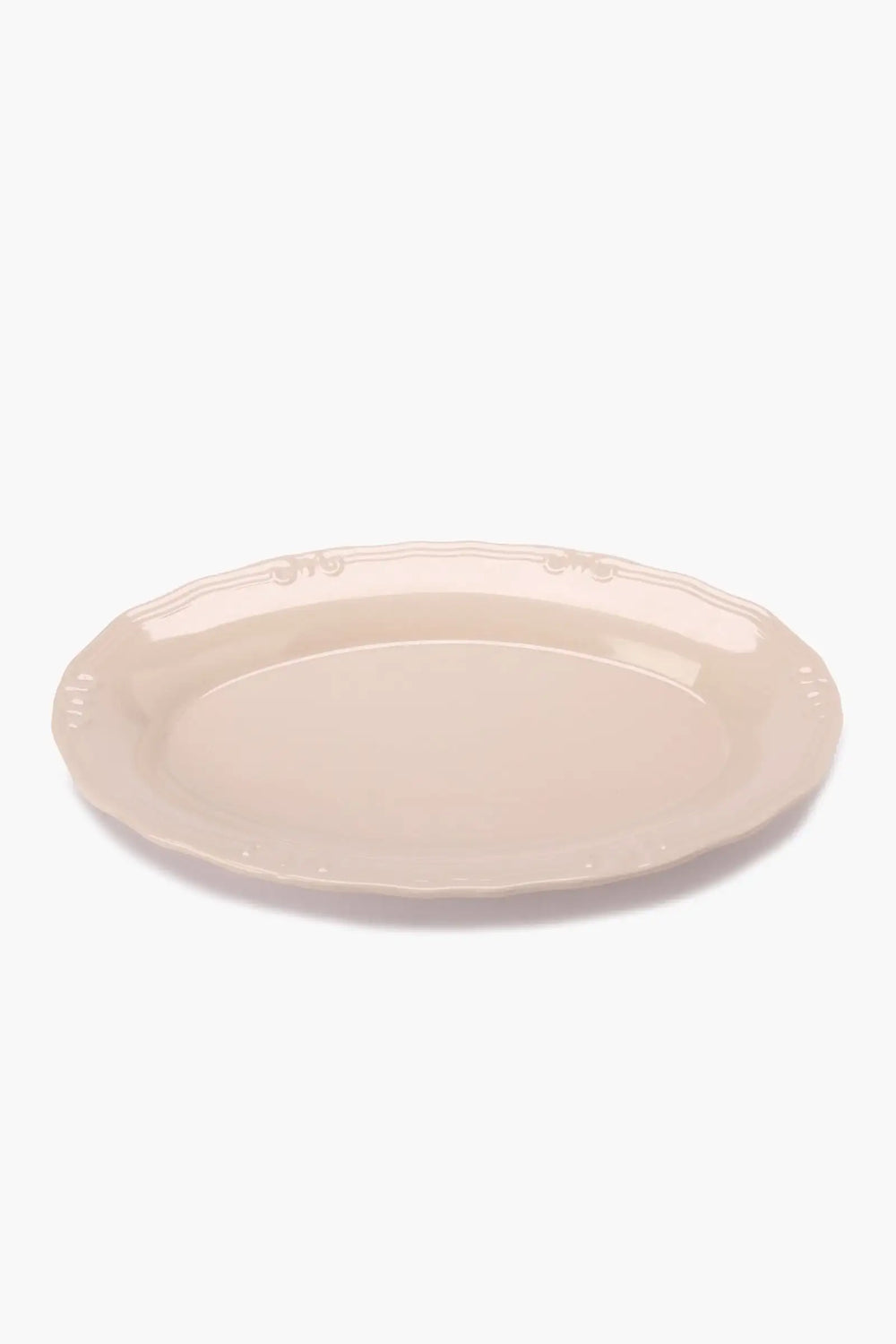 Melamine Serving Plate with Decorative Edge - Carina Home