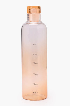 Glass Bottle with Time Markings