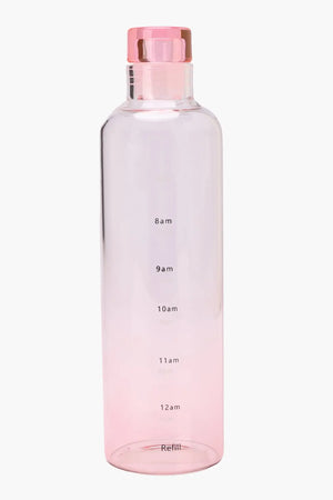 Glass Bottle with Time Markings