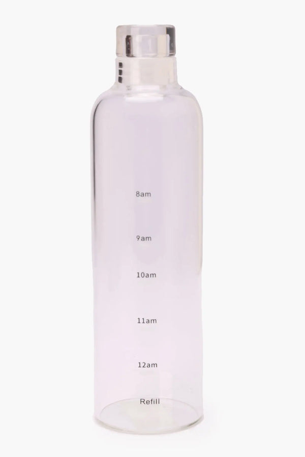 Glass Bottle with Time Markings