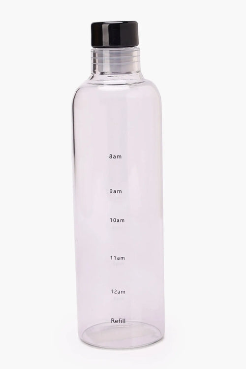 Glass Bottle with Time Markings