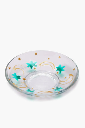 Glass Istikana with Printed Saucer - Carina Home