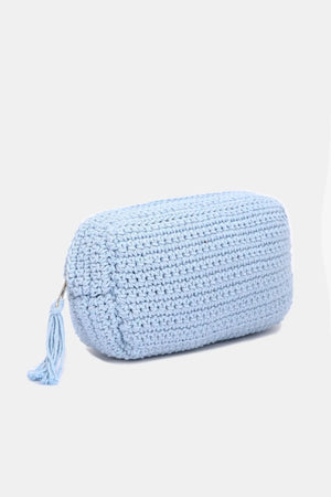 Large Braided Crochet Pouch