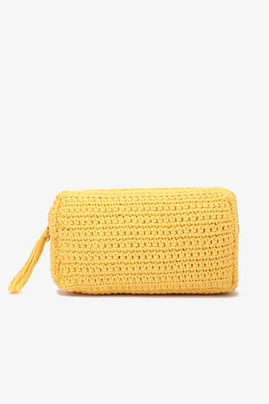 Large Braided Crochet Pouch