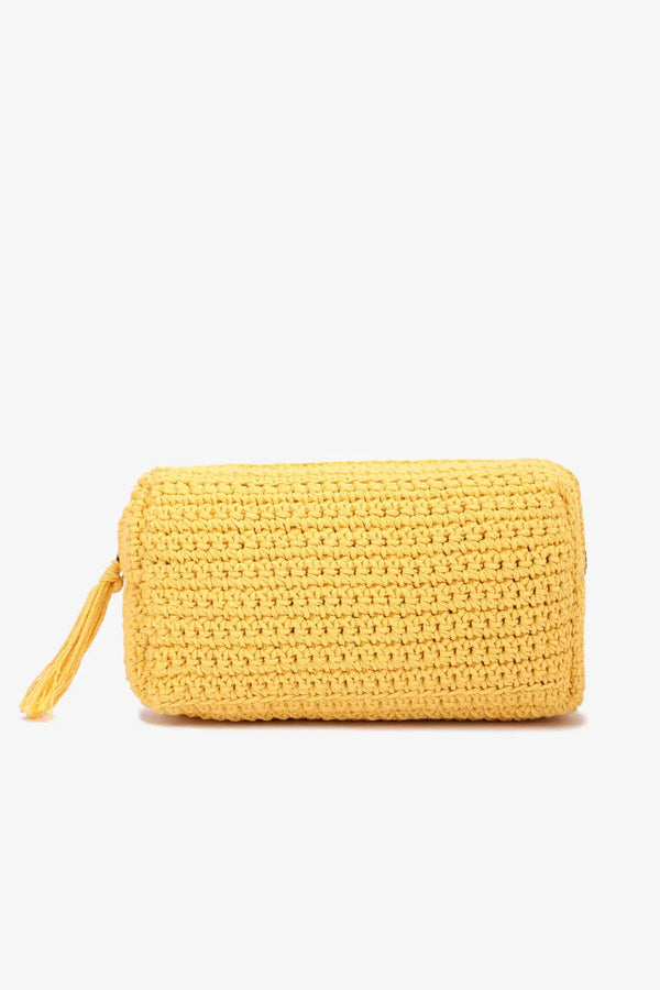 Large Braided Crochet Pouch