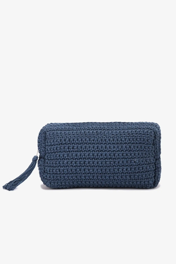 Large Braided Crochet Pouch
