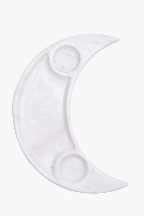 Marble Crescent Serving Platter