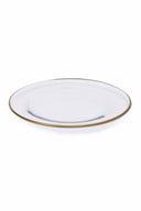 Glass Plate with Gold Rim (30 cm) - Carina Home