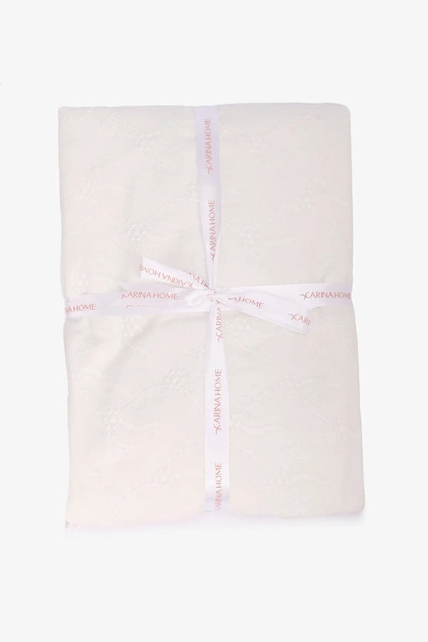 Cotton Floral Embroidery Pillowcases - Carina Home