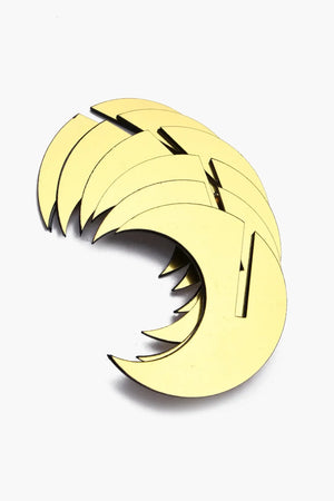 Gold Crescent Cup Markers (Set of 6)