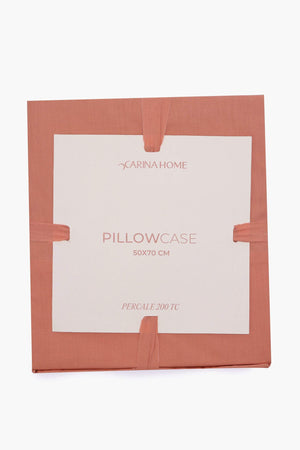 Percale Pillowcase with Pipping (TC200) - Carina Home