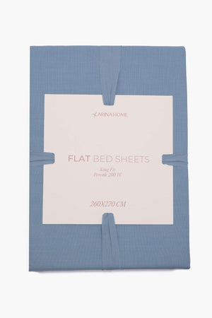 Percale Flat King Bedsheet (TC200)
