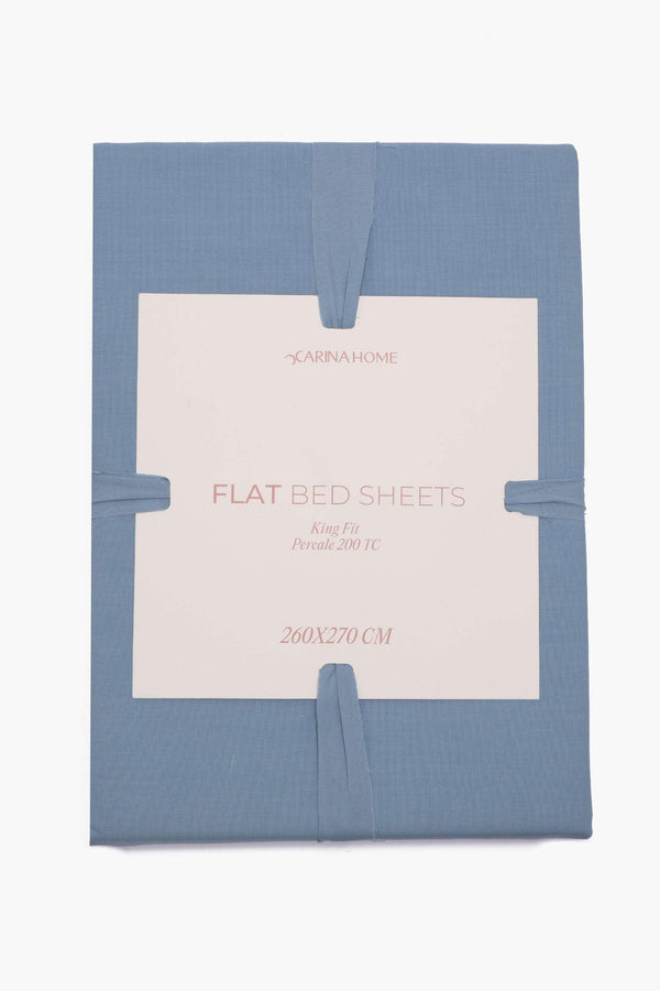 Percale Flat King Bedsheet (TC200)