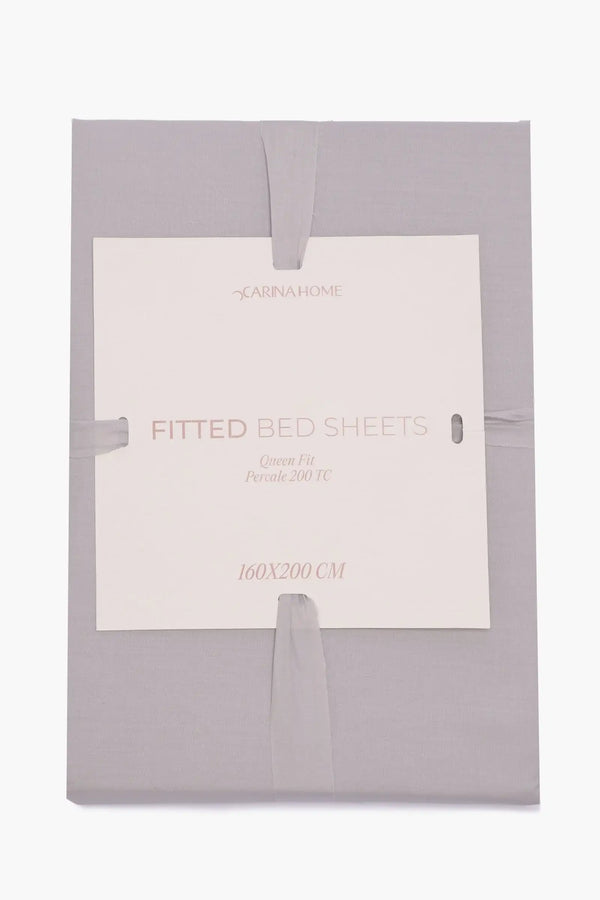 Percale Fitted Queen Bedsheet (TC200)
