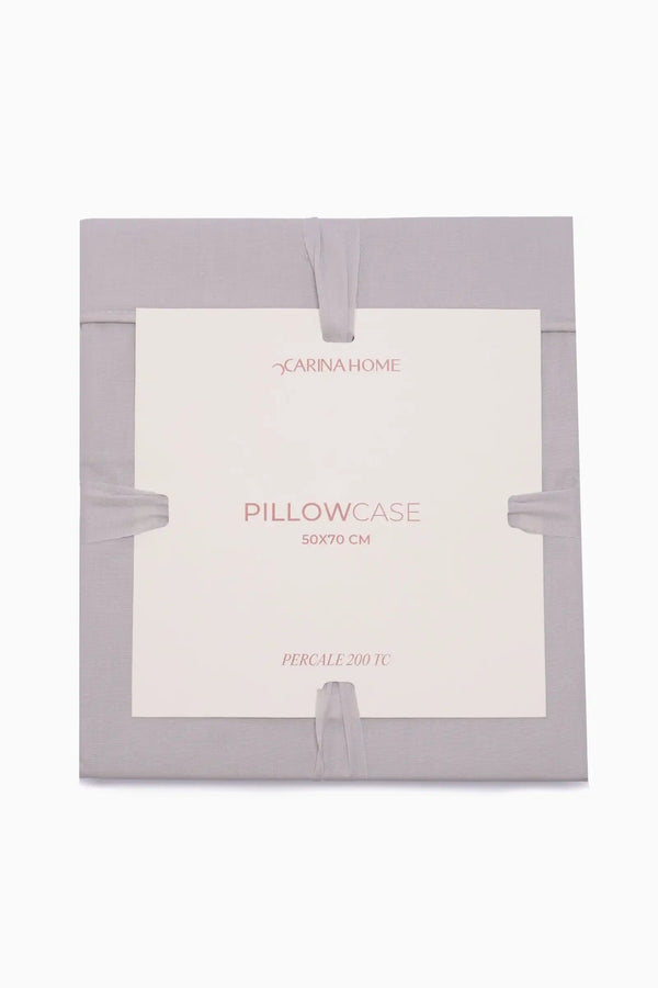 Percale Pillowcase with Pipping (TC200) - Carina Home