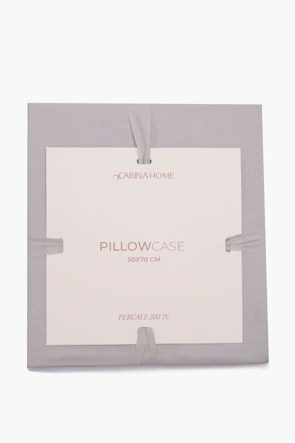 Percale Pillowcase with Pipping (TC200) - Carina Home