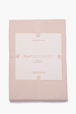 Percale Flat King Bedsheet (TC200)
