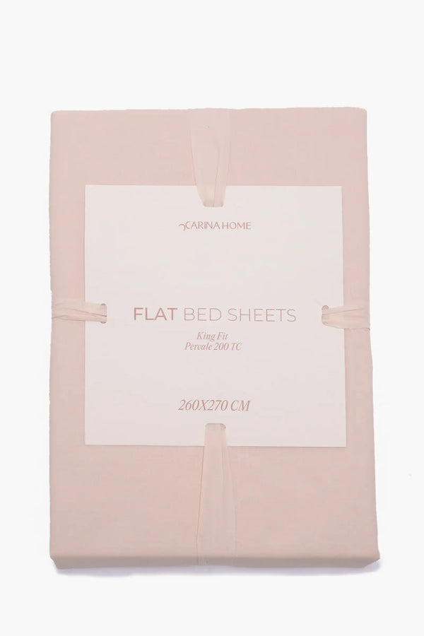 Percale Flat King Bedsheet (TC200)