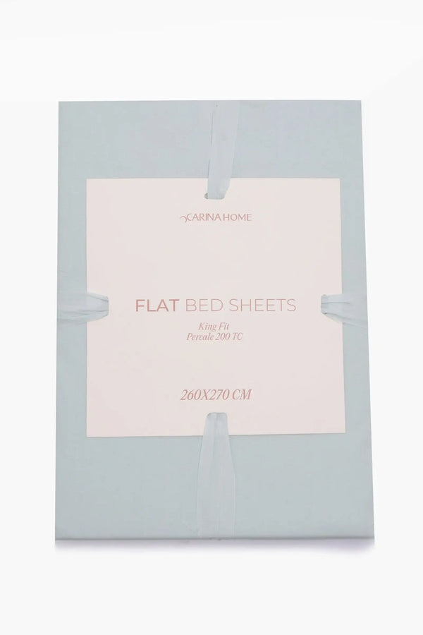 Percale Flat King Bedsheet (TC200)