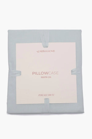 Percale Pillowcase with Pipping (TC200) - Carina Home