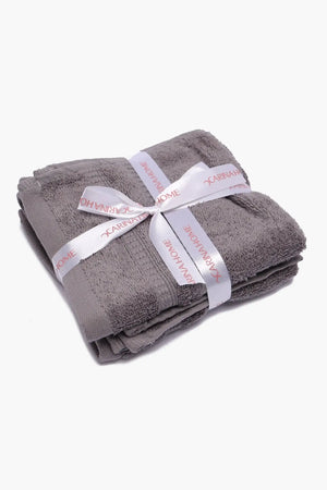Double Border Face Towels (Pack of 3) - Carina Home