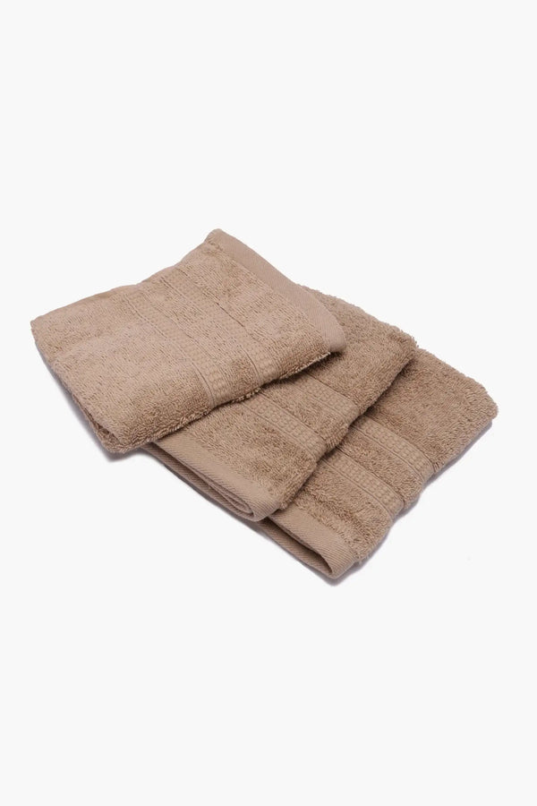Double Border Face Towels (Pack of 3) - Carina Home