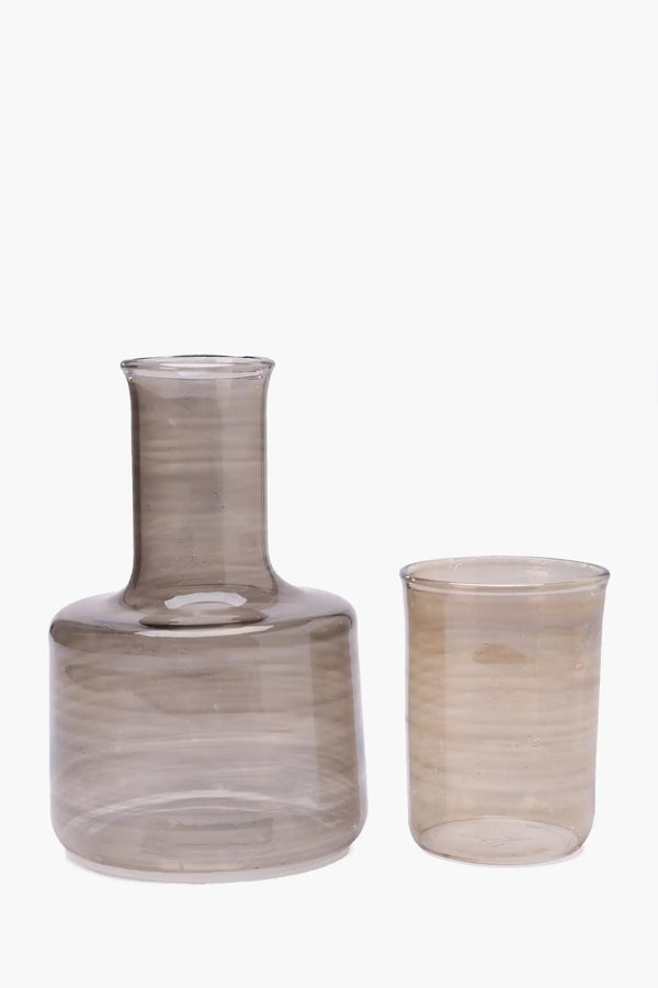 Glass Jug with Matching Cup - Carina Home
