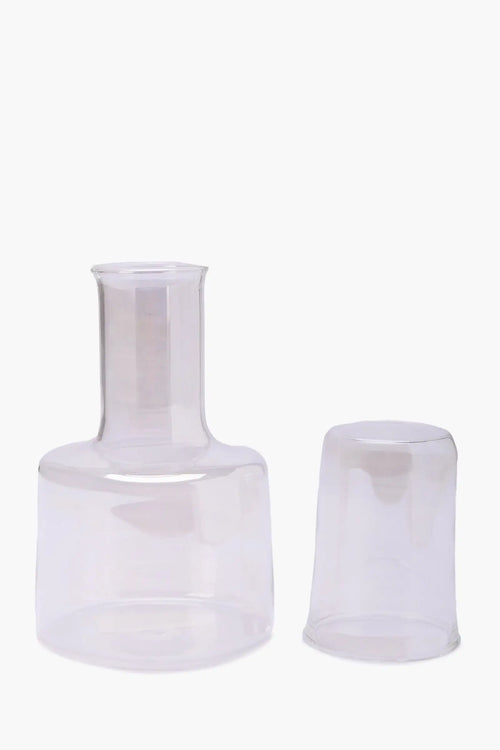 Glass Jug with Matching Cup - Carina Home