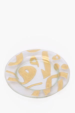 Gold Calligraphy Platter Set