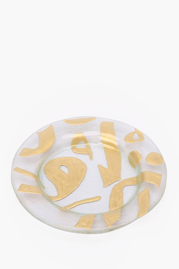 Gold Calligraphy Platter Set